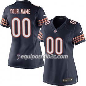 Camiseta Mujer NFL Chicago Bears Personalizar Navy 